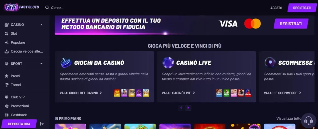 Depositi disponibili