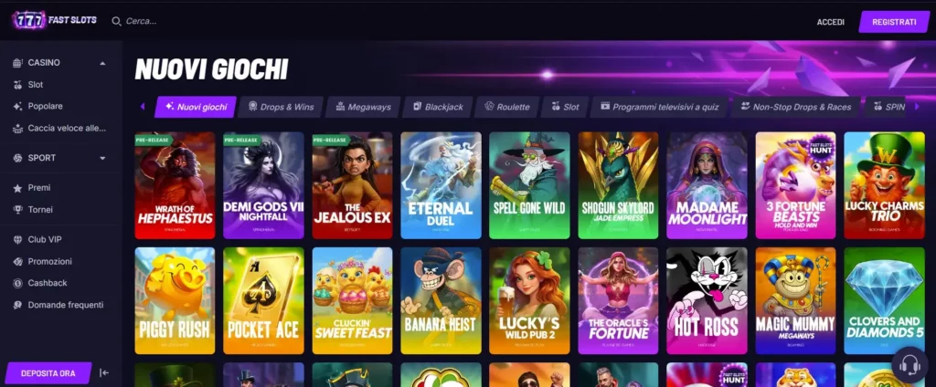 Nuove slot