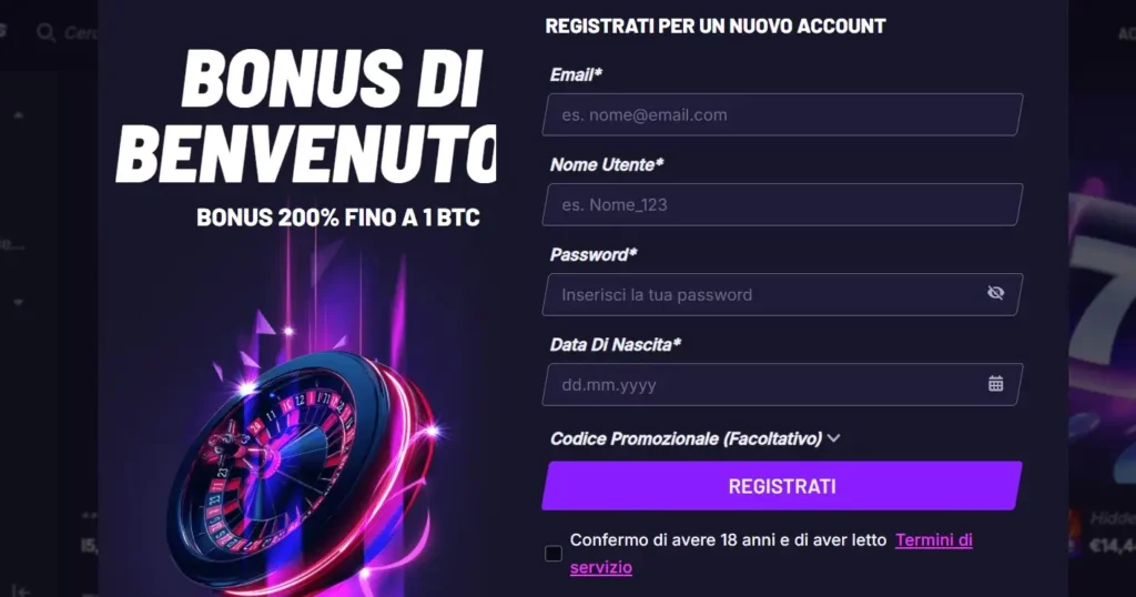 Come registrarsi su Fast Slots
