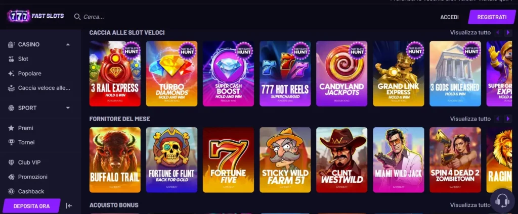 Slot più giocate